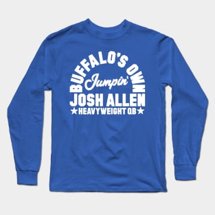 Jumpin' Josh Allen White Long Sleeve T-Shirt